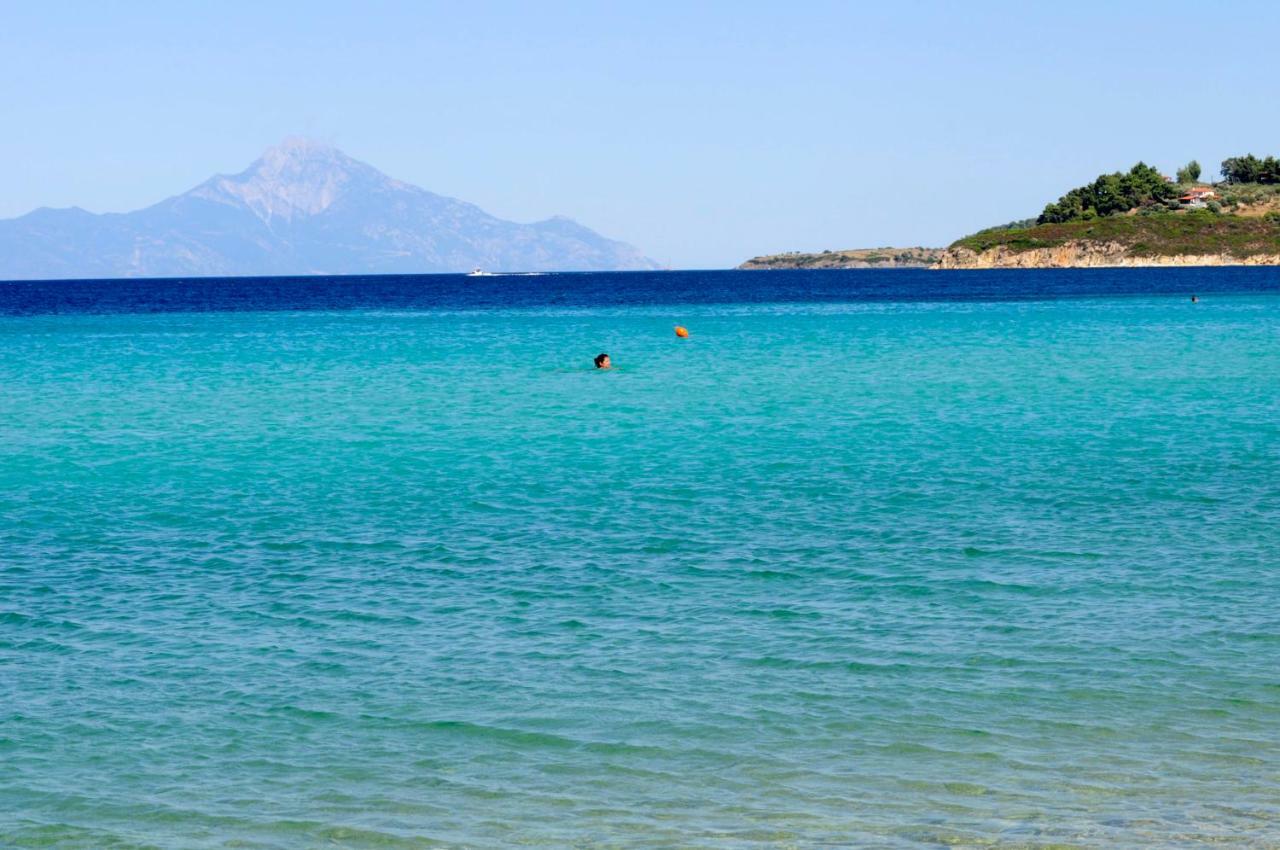 Athos View Villa By The Sea Ormos Panagias Exterior foto