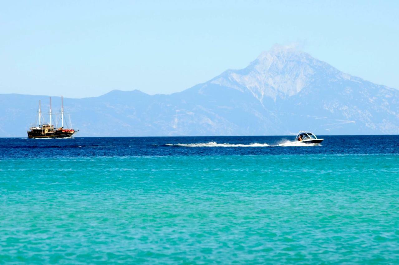 Athos View Villa By The Sea Ormos Panagias Exterior foto