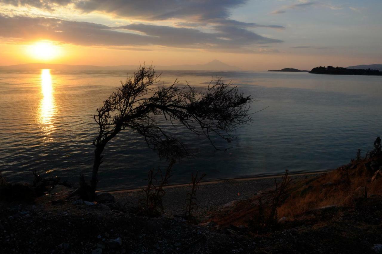 Athos View Villa By The Sea Ormos Panagias Exterior foto